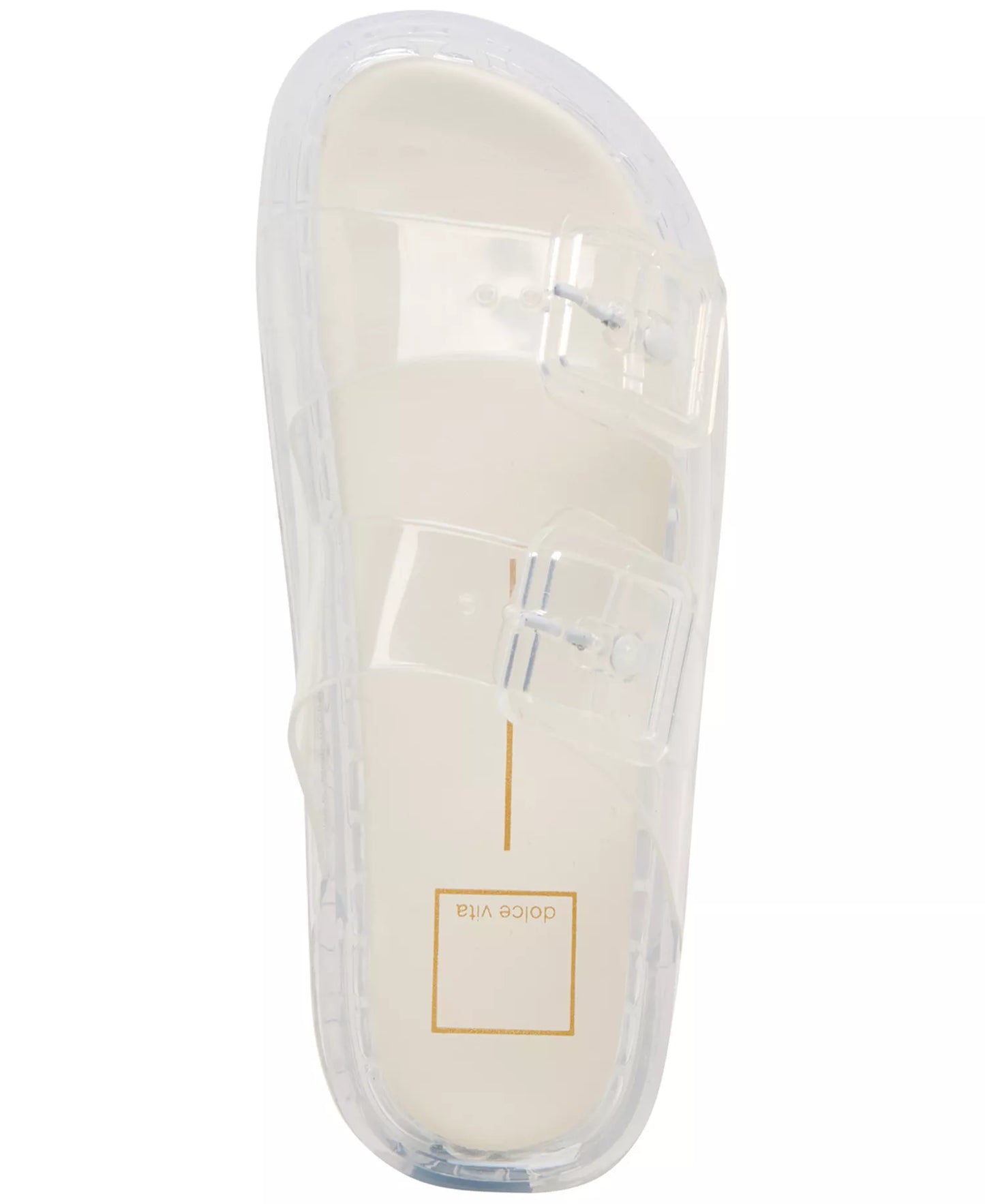 Double-Band Jelly Footbed Sandals